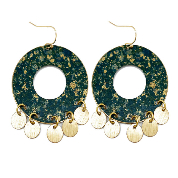 Brass Patina Earrings