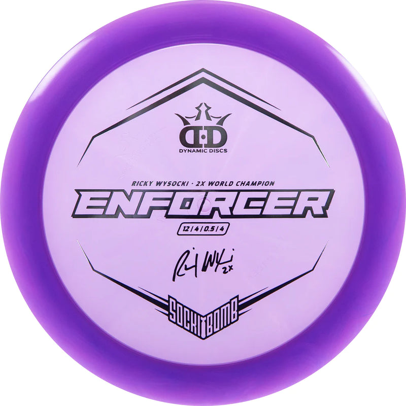 Lucid Enforcer Ricky Wysocki Sockibomb Stamp Dynamic Disc