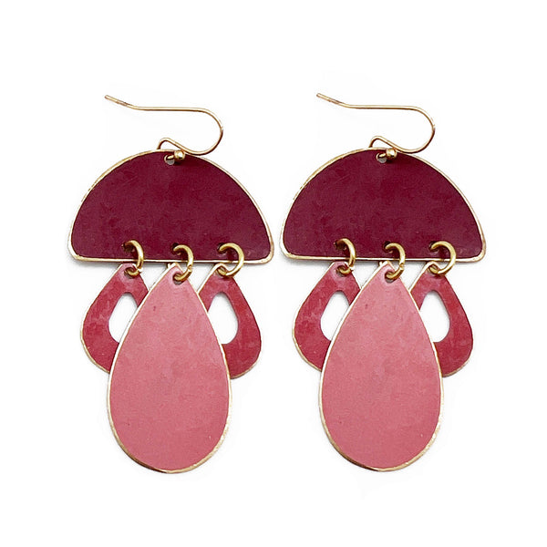 Brass Patina Earrings