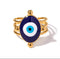Geometric Evil Eye Ring