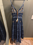 Long Denim Kimono Dress