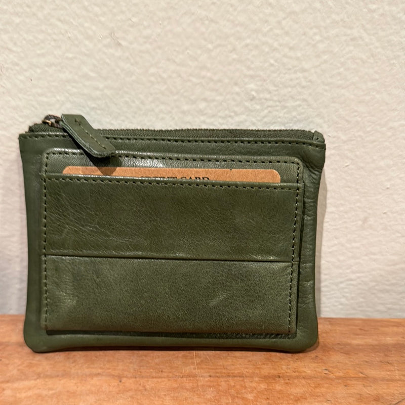 Small Leather Coin Pouch Wallet