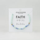 Morse Code Bracelet | FAITH - Mint & Blue Lace Agate