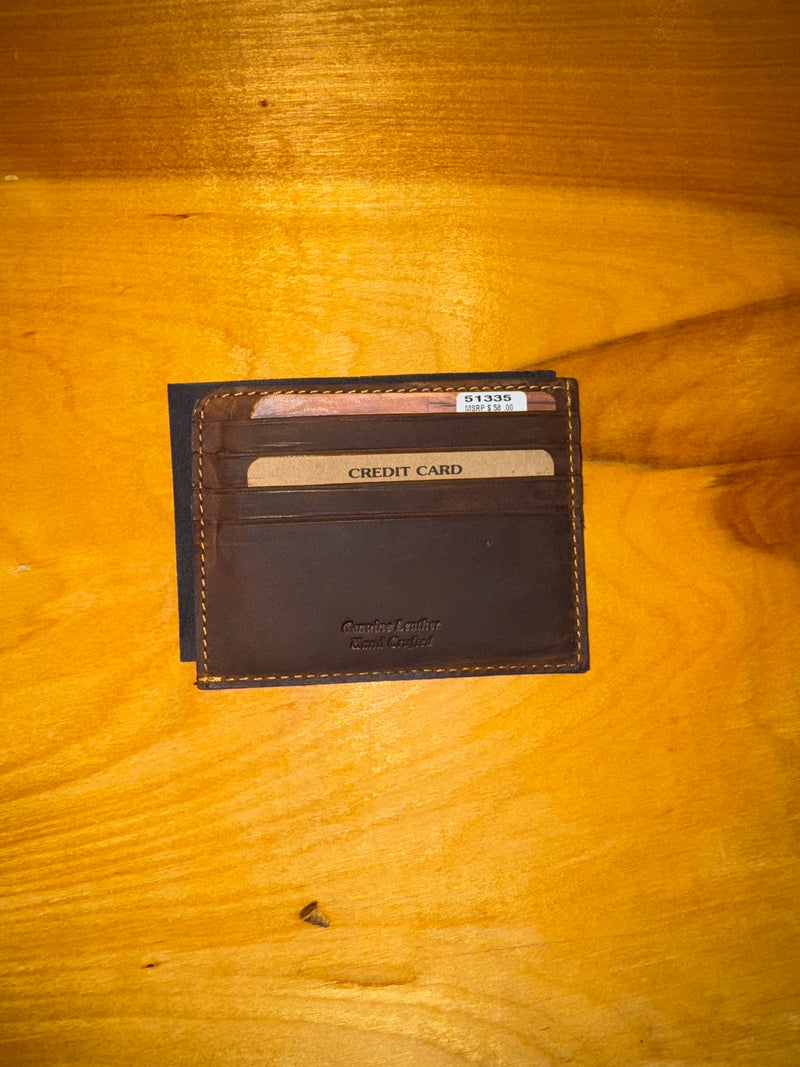 Leather Magnetic Credit Card Case and Card Holder
