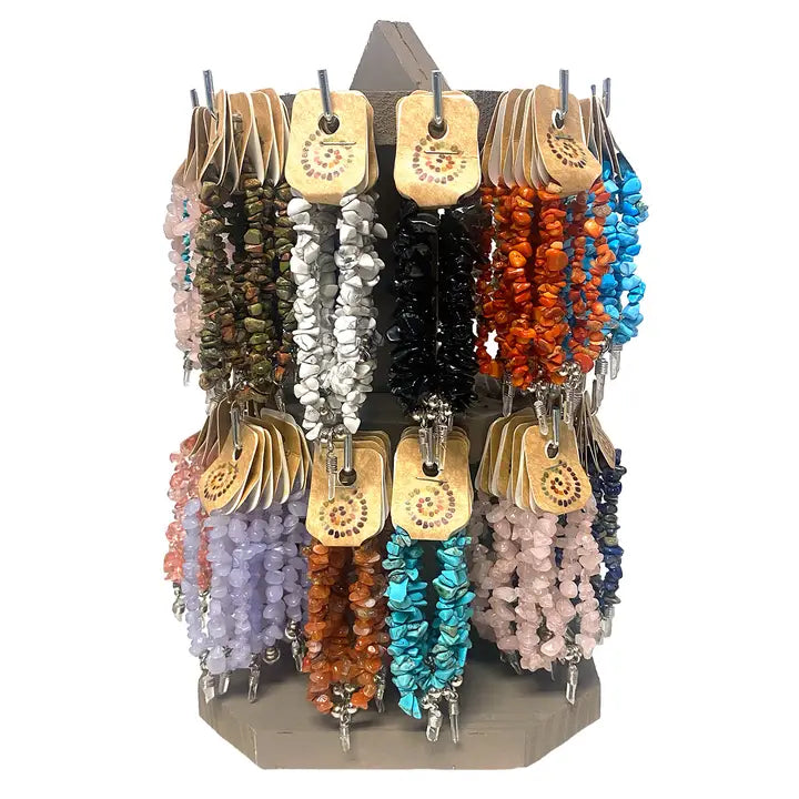 Stretchy Bracelet with Hanging Crystal