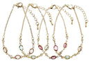 Facet and Clear Bead Chain Bracelet