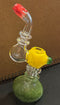 Red, Yellow and Green Smoking Glass Pipe