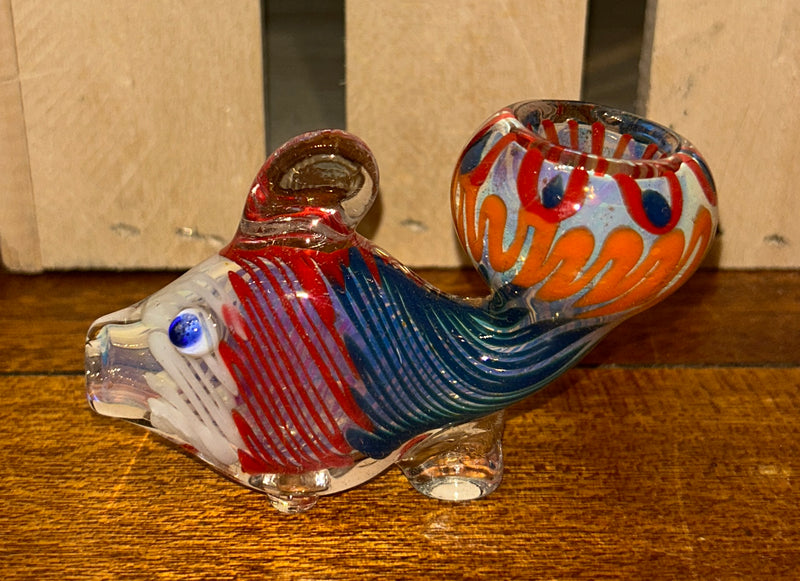 Fish Glass Tobacco Pipes