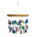 Purple Mountain Ridge Rectangles Bar Glass Chime