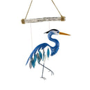 Great Blue Heron Glass Chime