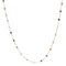 Fine Chain Choker Necklace with Stationed Crystals