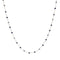 Fine Chain Choker Necklace with Stationed Crystals