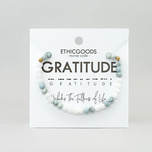 Morse Code Bracelet | GRATITUDE