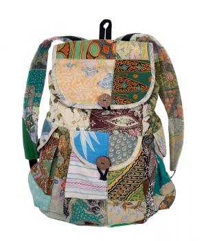 RECYCLED SARONG/SARI BACKPACK