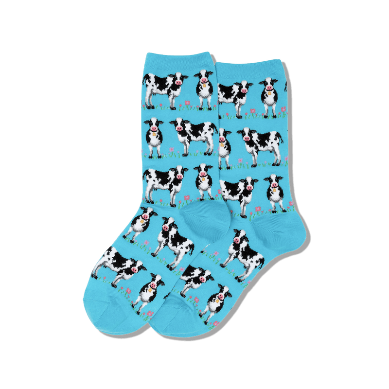 Women's Cow Crew Socks