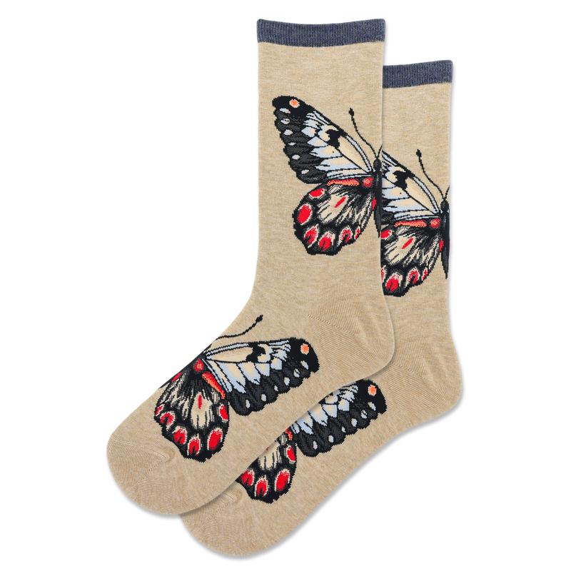 Women's Butterfly Crew Sock