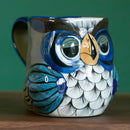 Hand Painted Fair Trade Guatemalan Ceramic Owl Coffee Mug