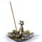 Big Brass Frog and Lilly Pad Incense Burner