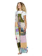 Overall Hippie Floral Patchwork