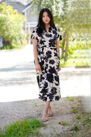 Alice Tie Waist Dress - Black Ivory