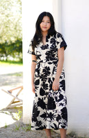 Alice Tie Waist Dress - Black Ivory