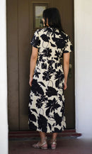 Alice Tie Waist Dress - Black Ivory