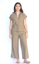 Erisha Short Sleeve Button Down Top