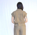 Erisha Short Sleeve Button Down Top