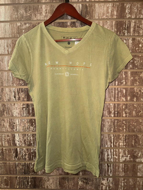 New Hope Icon Women's V-neck Tee - Olive