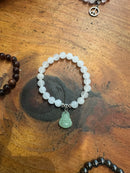 Gemstone Stretch Bracelet with Pendant