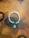 Gemstone Stretch Bracelet with Pendant