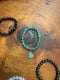Gemstone Stretch Bracelet with Pendant
