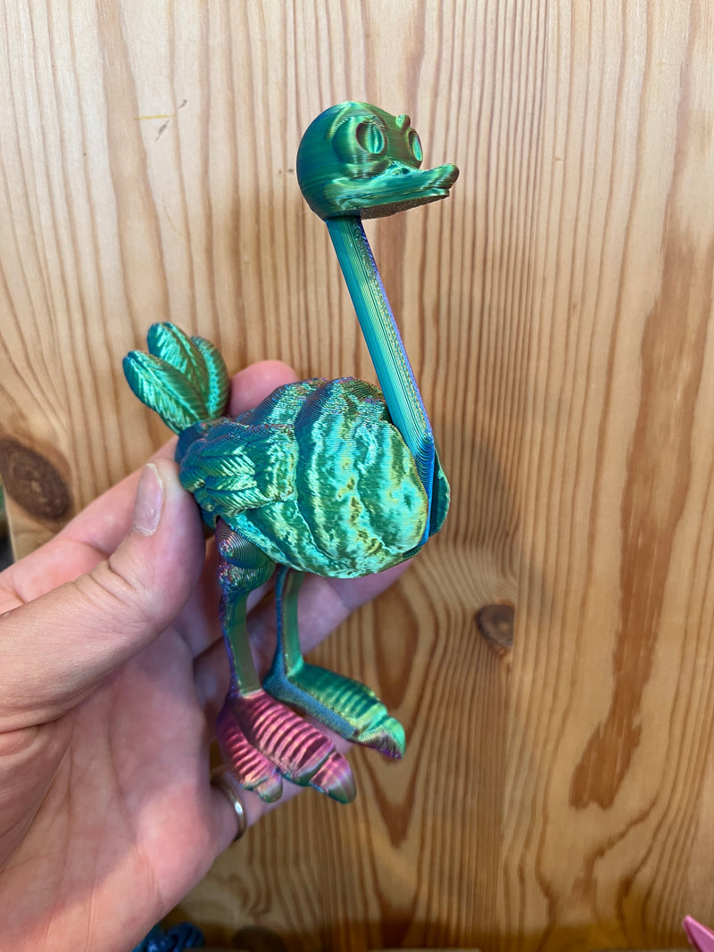 3D Printed Ostrich