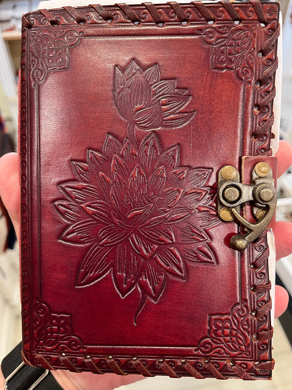 Lotus & Flower Leather Journal