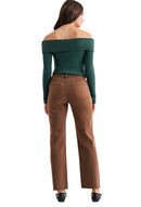 High Rise Straight Ankle "Tummy Tuck" Jeans