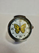 Silver Butterfly Watch Ring
