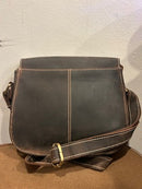 Hunter Leather Oval Handbag