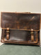 Leather Briefcase In Hunter