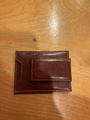 Leather Wallet with Magnetic Clip