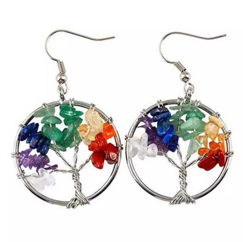 Chakra Tree of Life Earrings