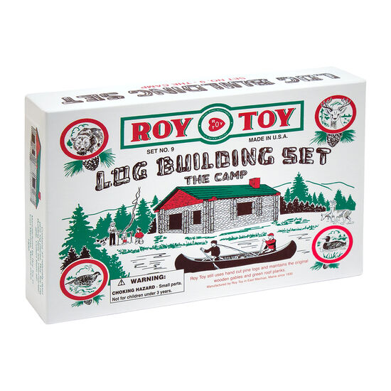 Roy Toy Log Camp in a Box (37 pieces)