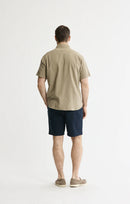 Linen Blend Short Sleeve Shirt