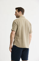 Linen Blend Short Sleeve Shirt