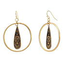 Nisha Teardrop Hoop Earrings