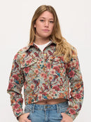 Vintage Floral Aviary Tapestry Jacket