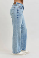 Judy Blue -Rigid Front Stretch Back Magic Straight Denim Jeans
