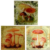 Vintage Mushroom Glass Tray