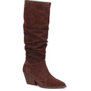 Darlene Boots- Burgundy Suede