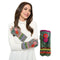 Knit Fingerless Gloves Floral Crochet Details