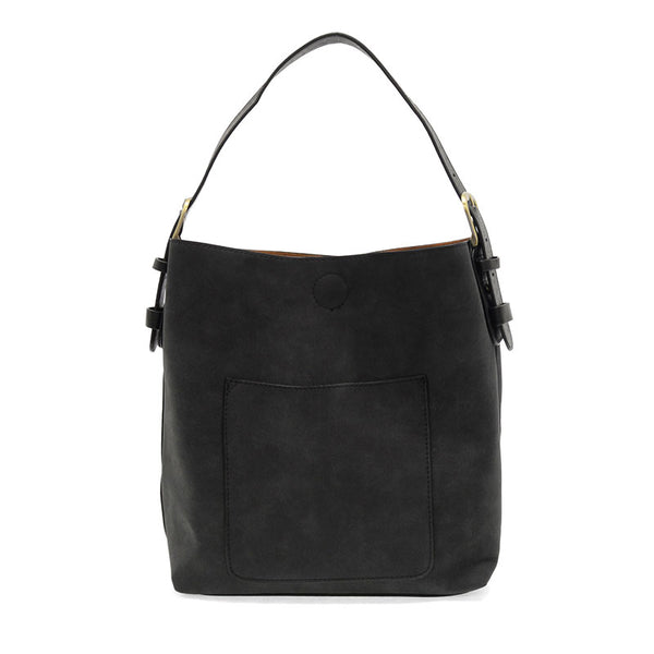 Rich Faux Suede Hobo Handbag